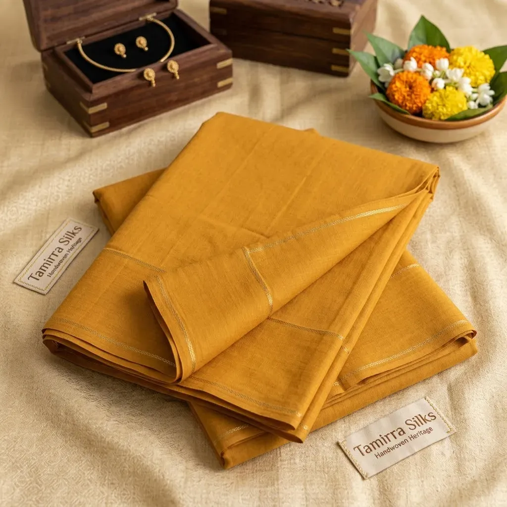 Narayanpet Minimalist Plain Cotton Saree – Tamirra Silks