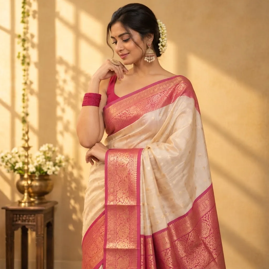Semi Silk Saree Silk Saree – Tamirra Silks